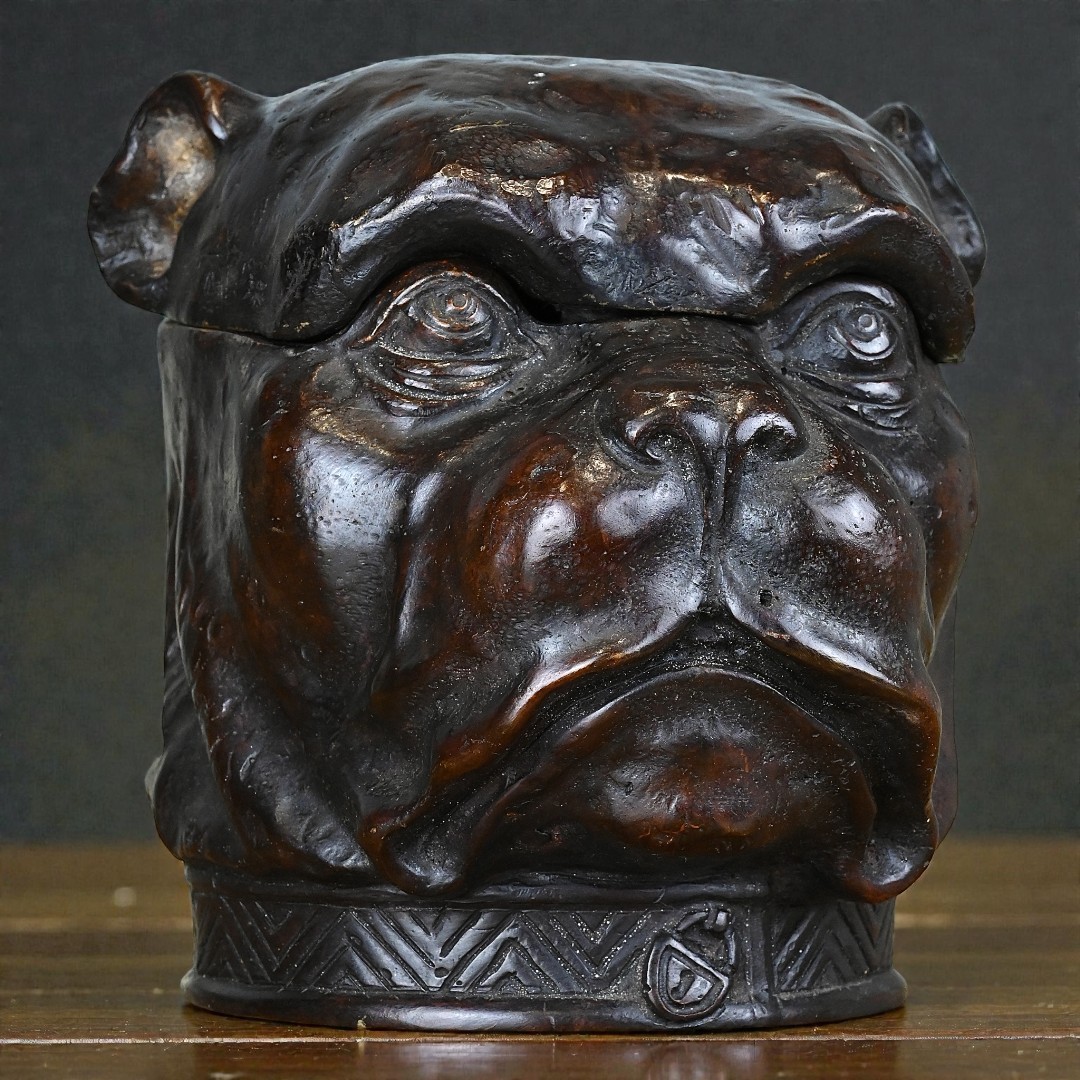 Portatabacco in Bronzo - Fine XIX Secolo-photo-1